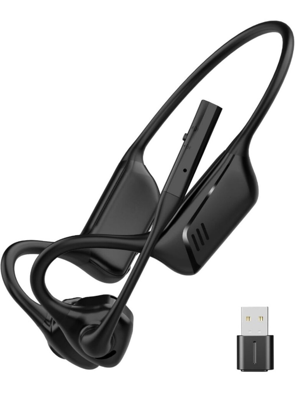 Wireless Open Ear Headphones with Microphone, Bluetooth 5.1, Low Latency Audio